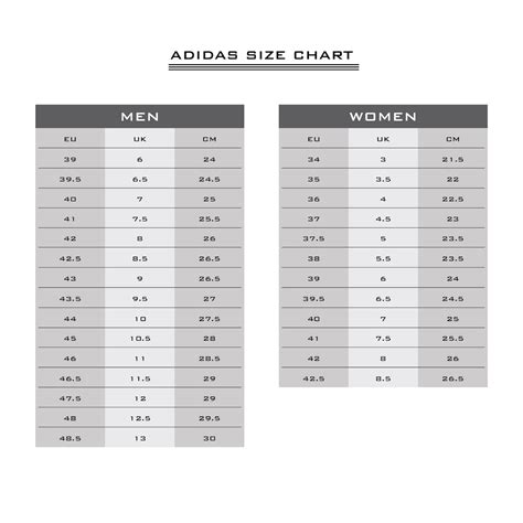 adidas size guide|adidas unisex size.